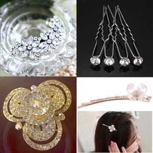 Lot of sparkly hair accessories Sparkle on!